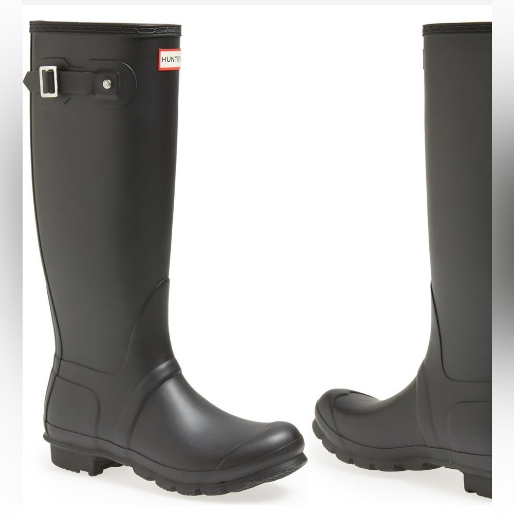 Bottes De Pluie Hunter Original Tall Femme - Bottes Imperméables Hautes Classiques Pour Temps Pluvieux